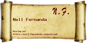Nell Fernanda névjegykártya
